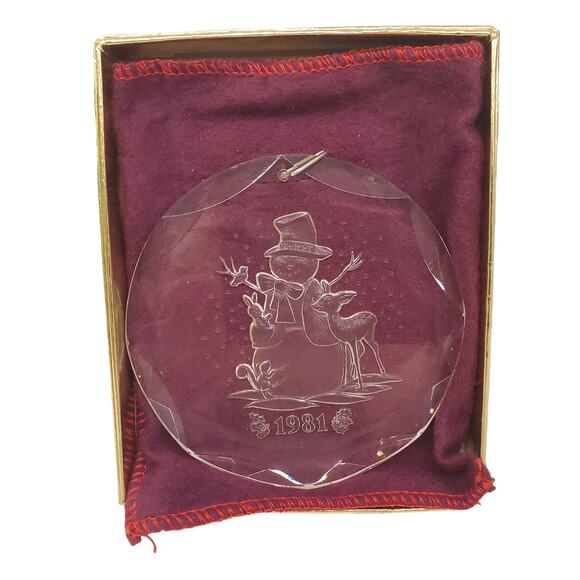 Vintage Christmas Treasures Snowman Ornament 1981 Collectors Ornament - Picture 6 of 11